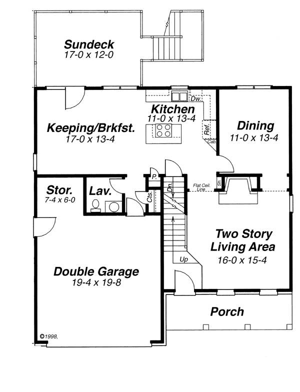 First Floor image of WESTCOTT-A House Plan